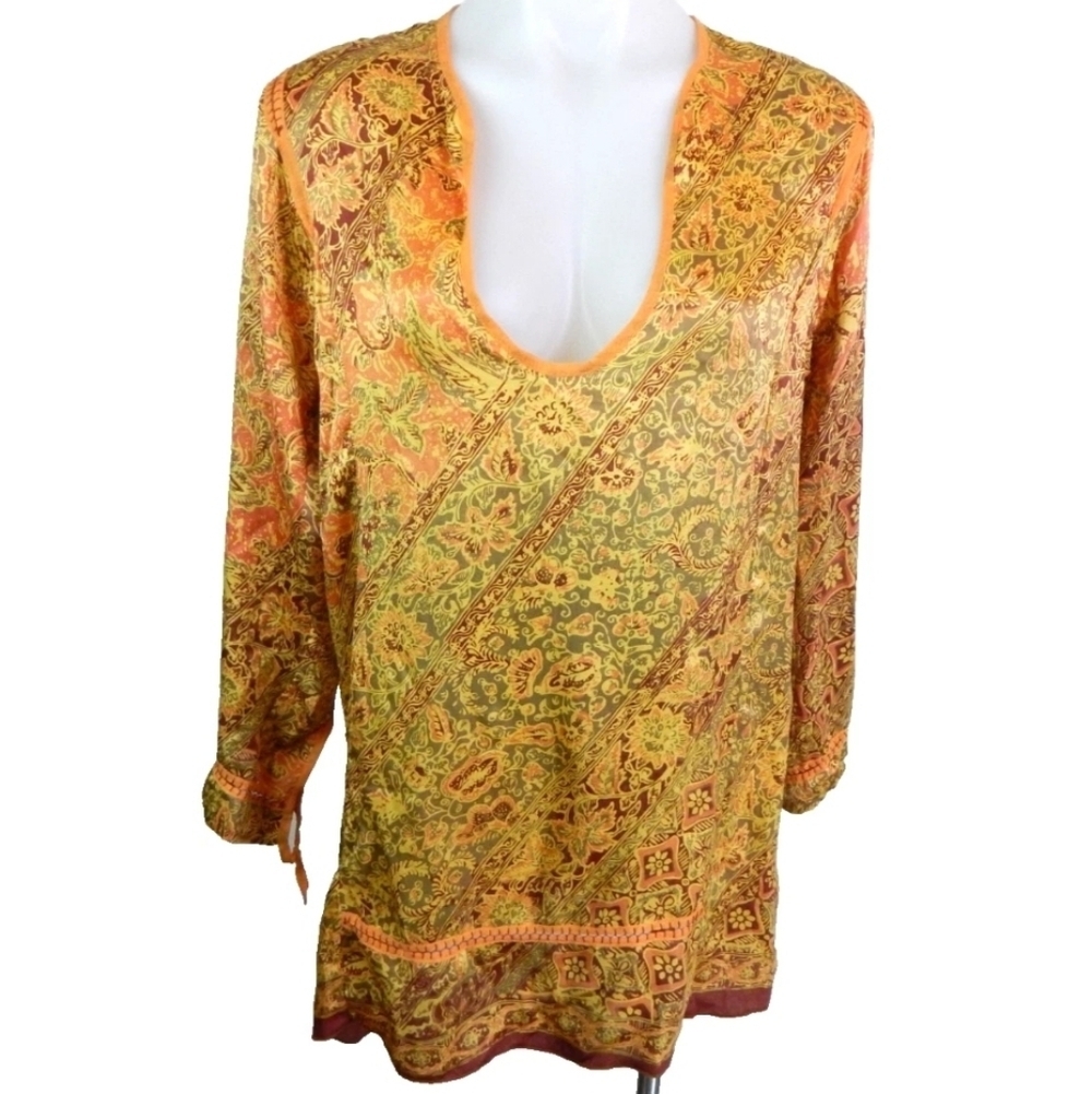 Poupette St. Barth Silk Boho Tunic